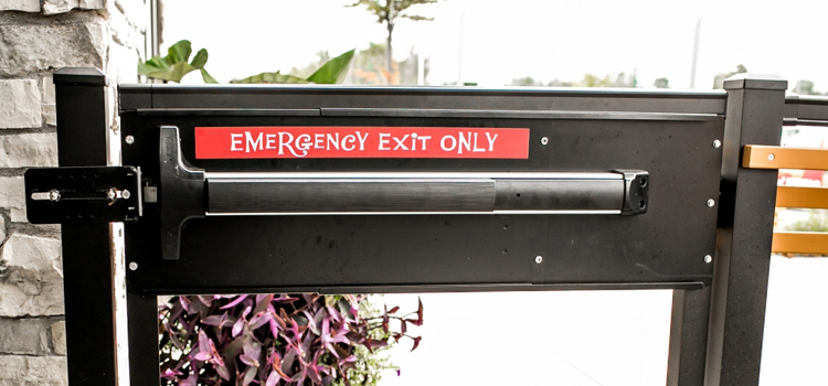 emergency push bar installation in Mill Valley